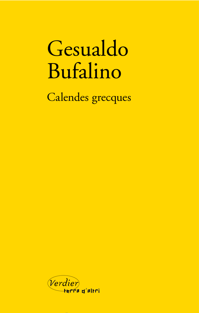 Editions Verdier Terra d’altri Calendes grecques