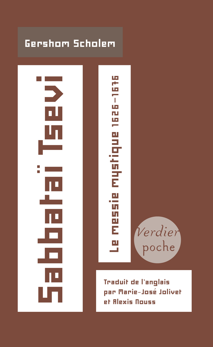 Editions Verdier Verdier/poche Sabbataï Tsevi